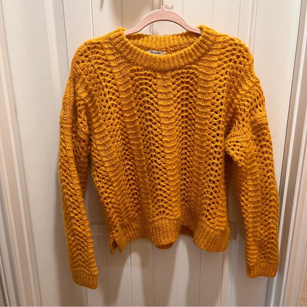 Madewell Yellow Knit Sweater - L